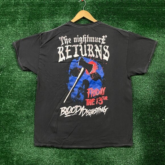 Bloody Disgusting x Friday the 13th Tshirt size large - Picture 3 of 5